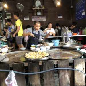chatuchak market man serving food