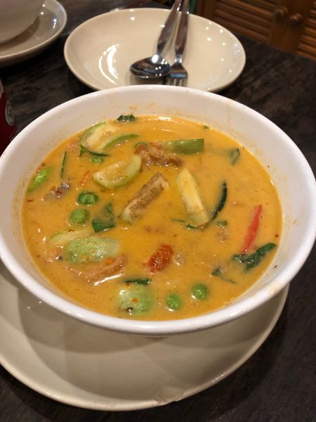bowl of thai coconut soup